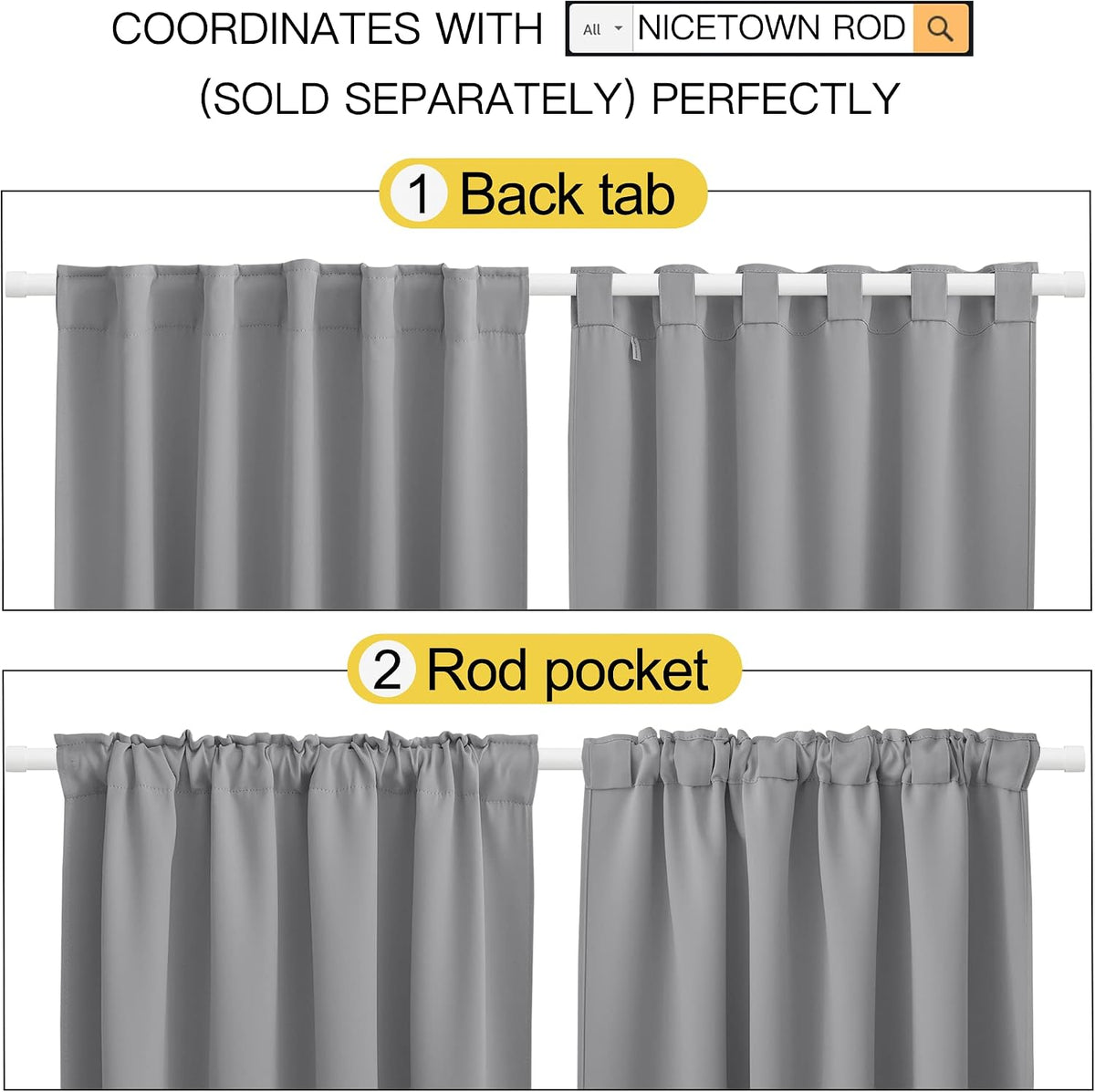polyester curtains in Silver Grey, alternate view 3