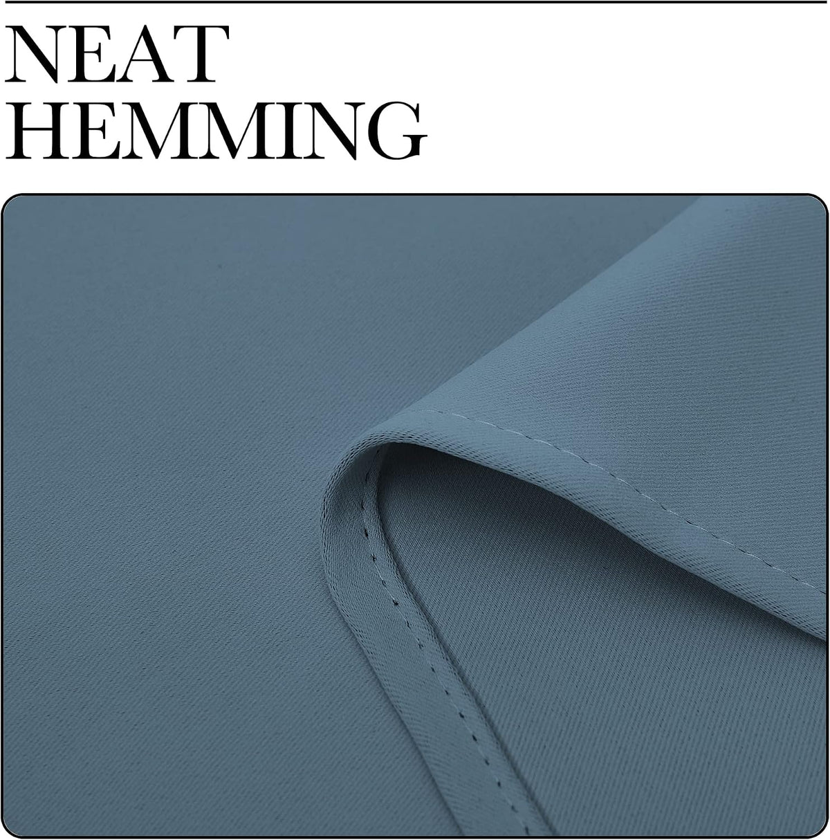 polyester curtains in Smoky Blue, alternate view 8