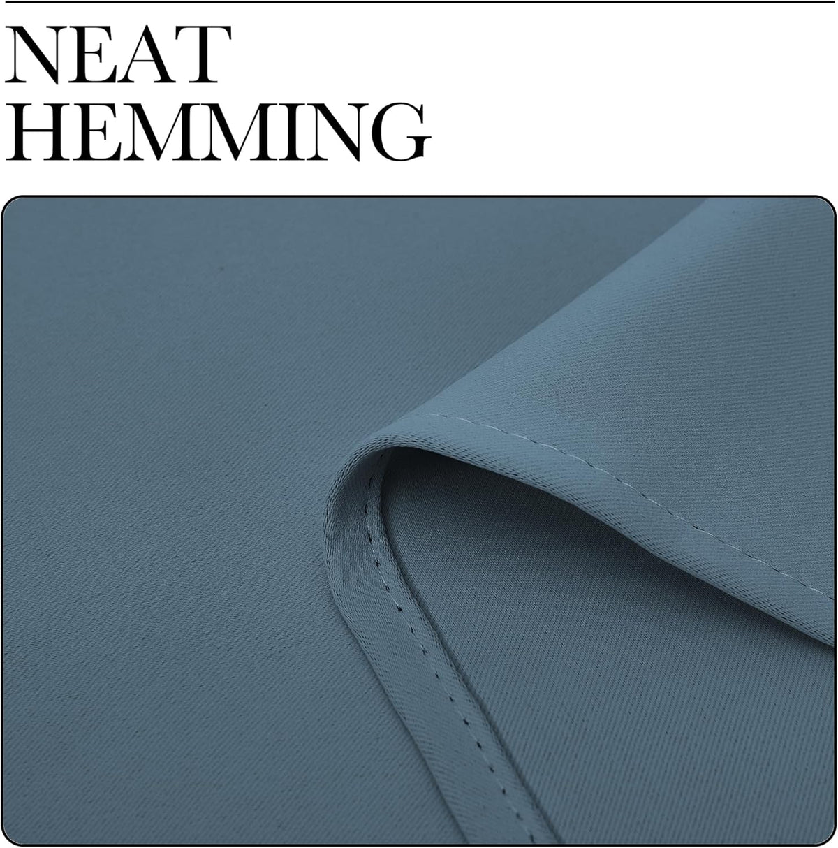 polyester curtains in Smoky Blue, alternate view 7