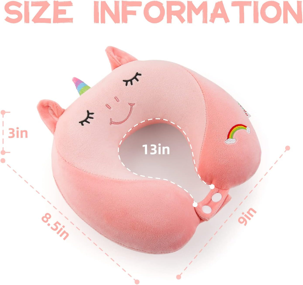 8 Y/O memory foam travel pillows, alternate view 3