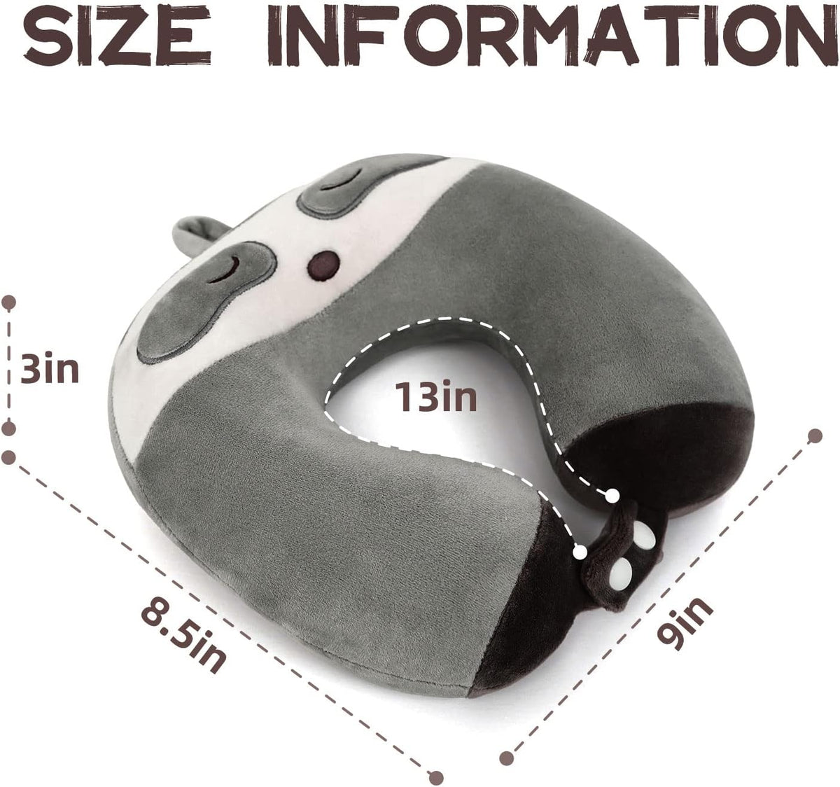 8 Y/O memory foam travel pillows, alternate view 3
