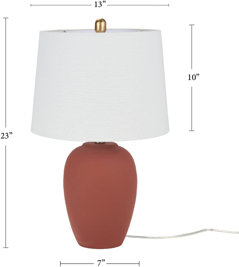 13"D x 13"W x 23"H ceramic table lamps, alternate view 4