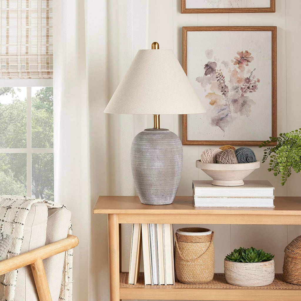 14"D x 14"W x 23"H ceramic table lamps