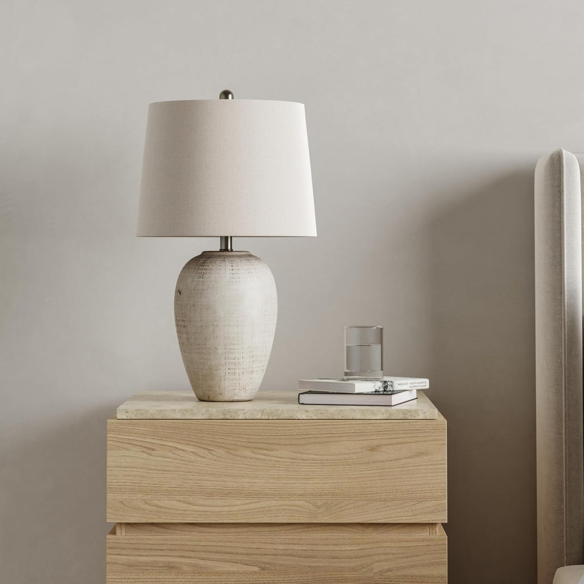 14"D x 14"W x 23"H ceramic table lamps
