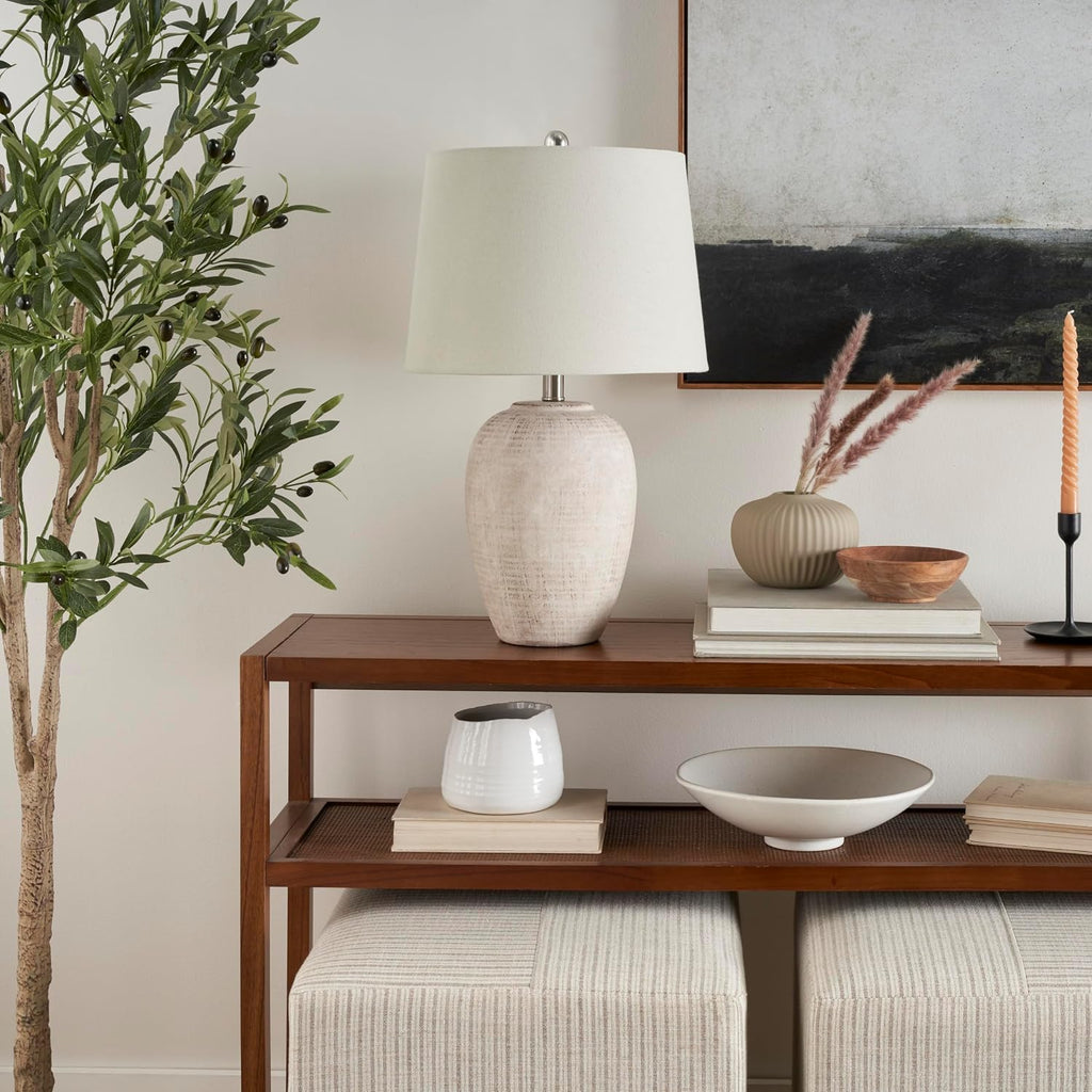 14"D x 14"W x 23"H ceramic table lamps, alternate view 4