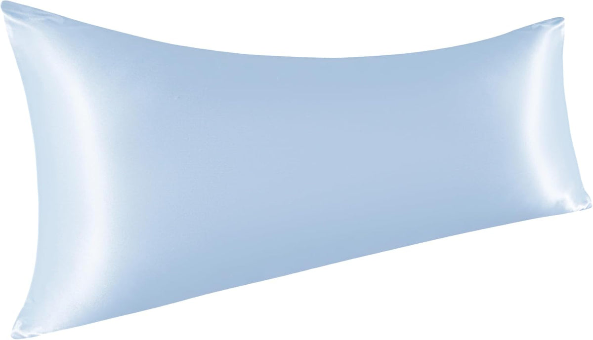 1 x Body (20 x 54 Inches) satin pillowcases in Aqua