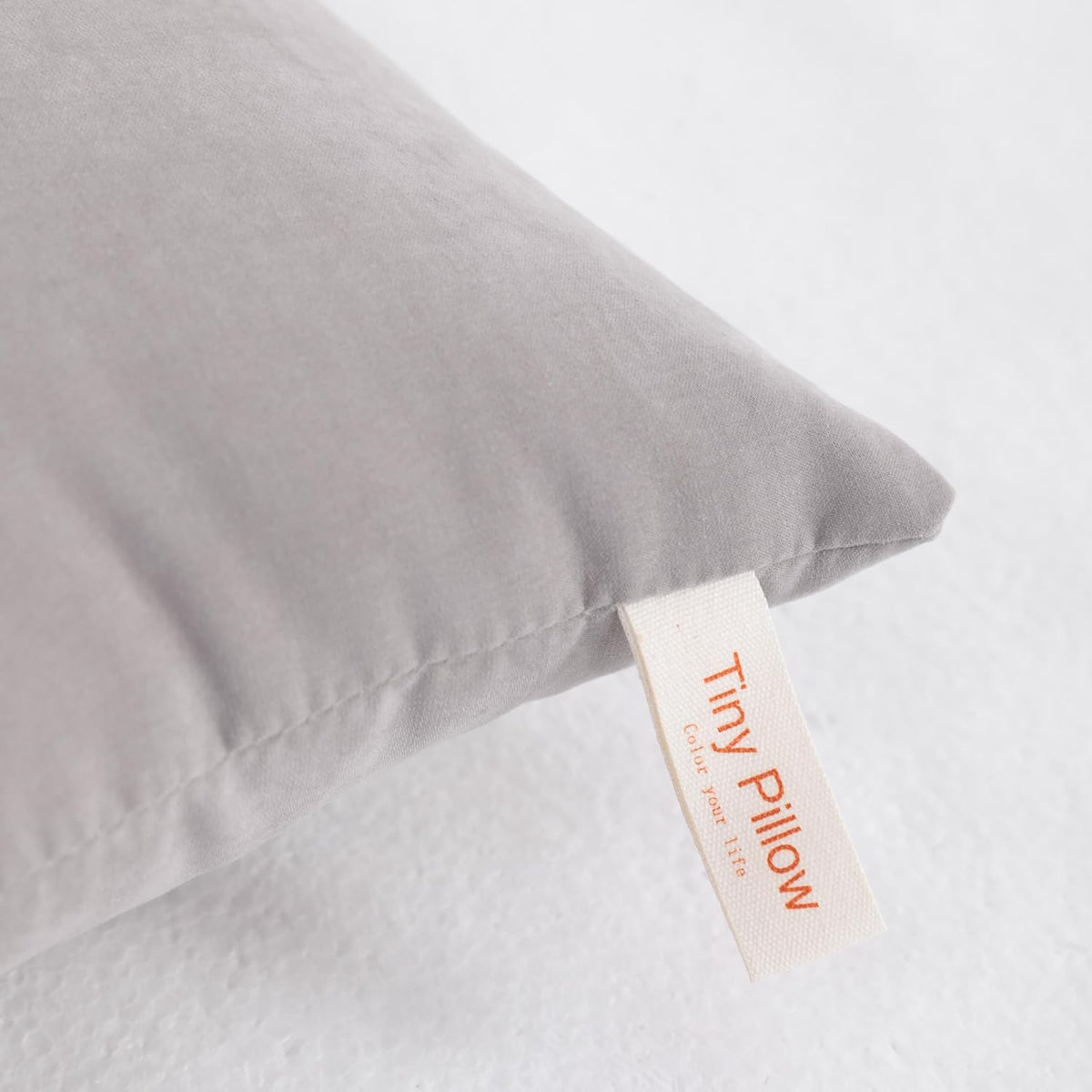 11"x7" down alternative travel pillows in Light Grey, alternate view 4