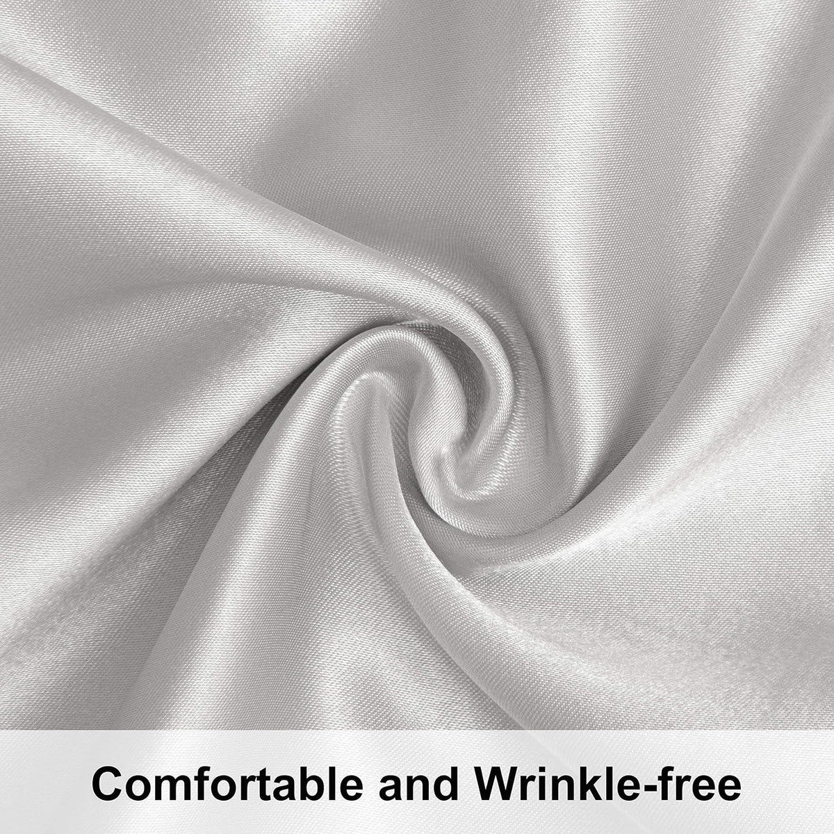 2 x King (20 x 40 Inches) satin pillowcases, alternate view 2