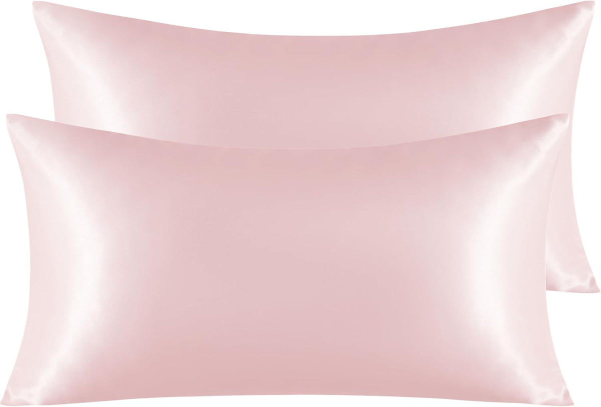 2 x King (20 x 40 Inches) satin pillowcases