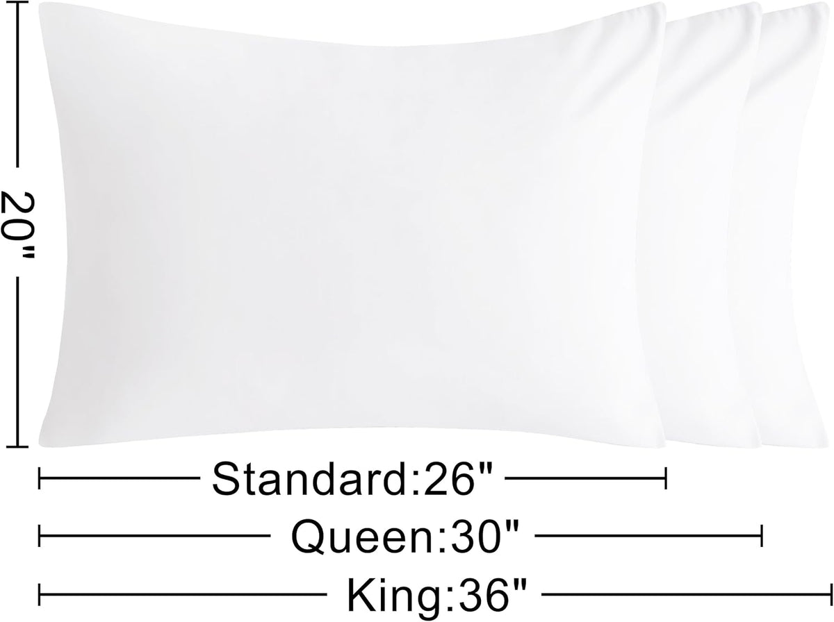 King (20" x 36") cotton pillowcases, alternate view 6