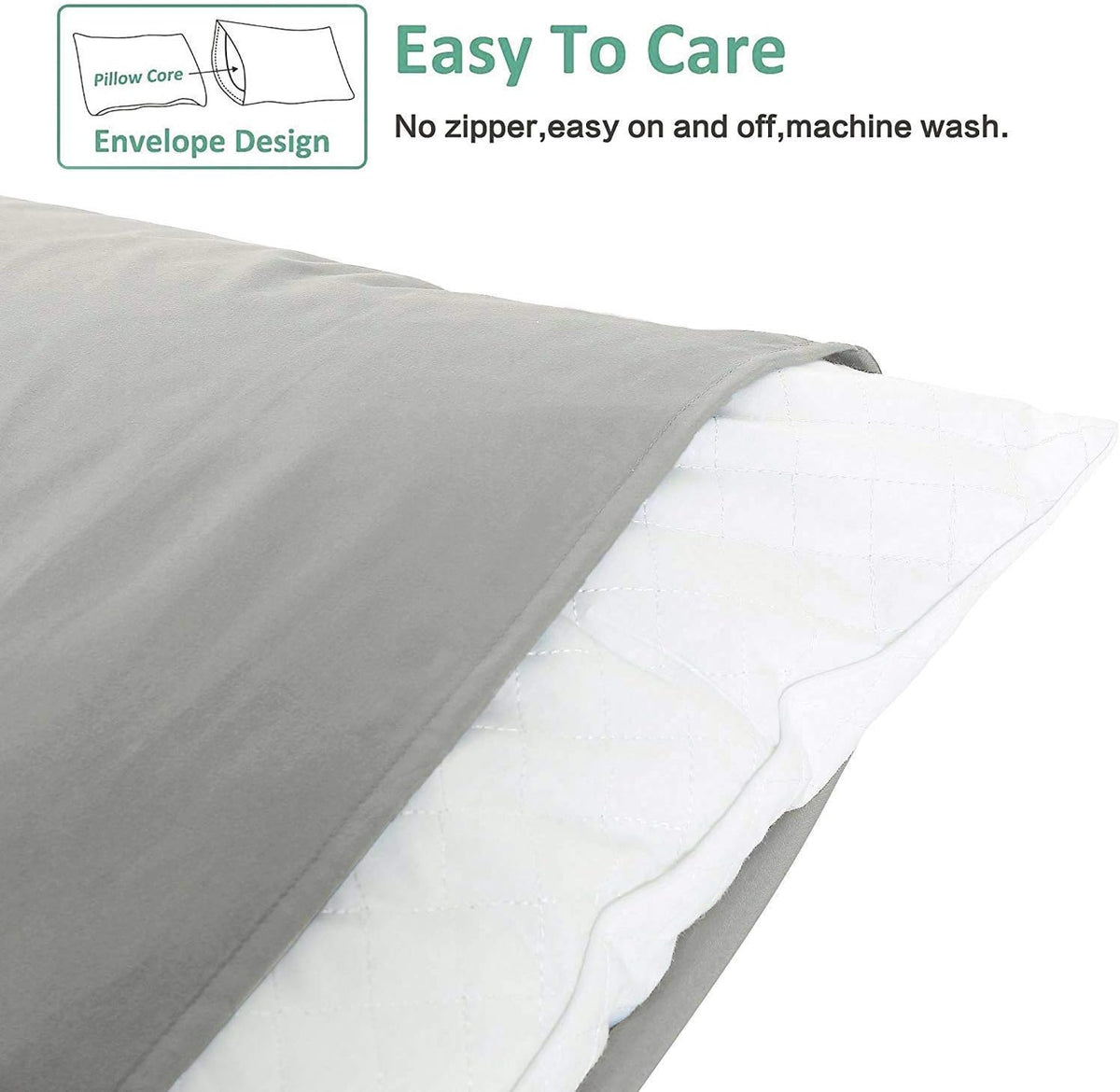 King (20" x 36") microfiber pillowcases, alternate view 6