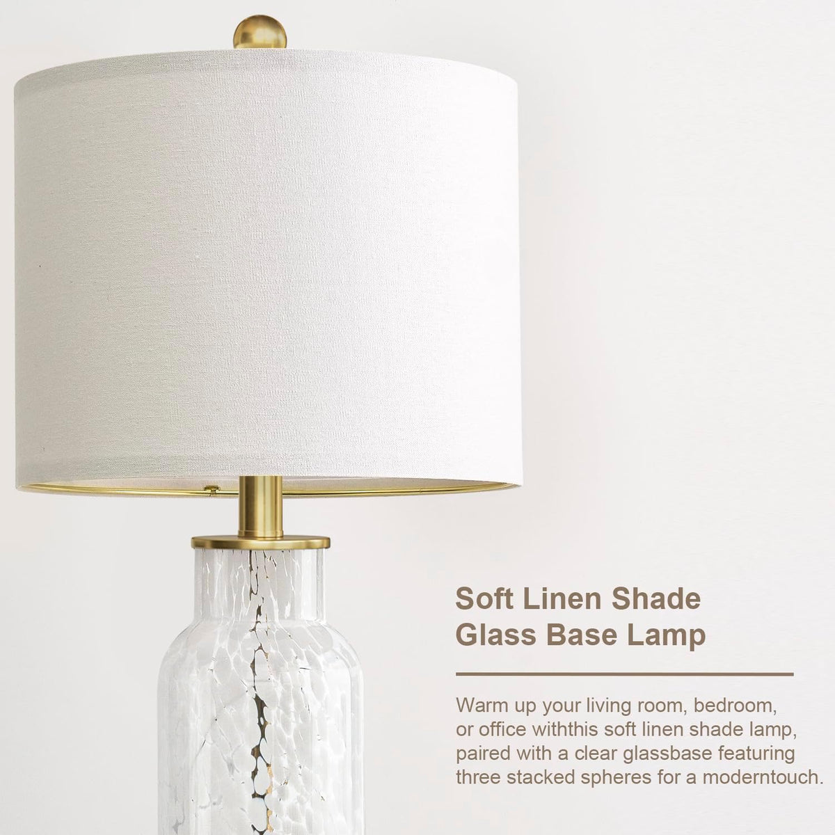 11.5"D x 11.5"W x 22"H glass table lamps, alternate view 7