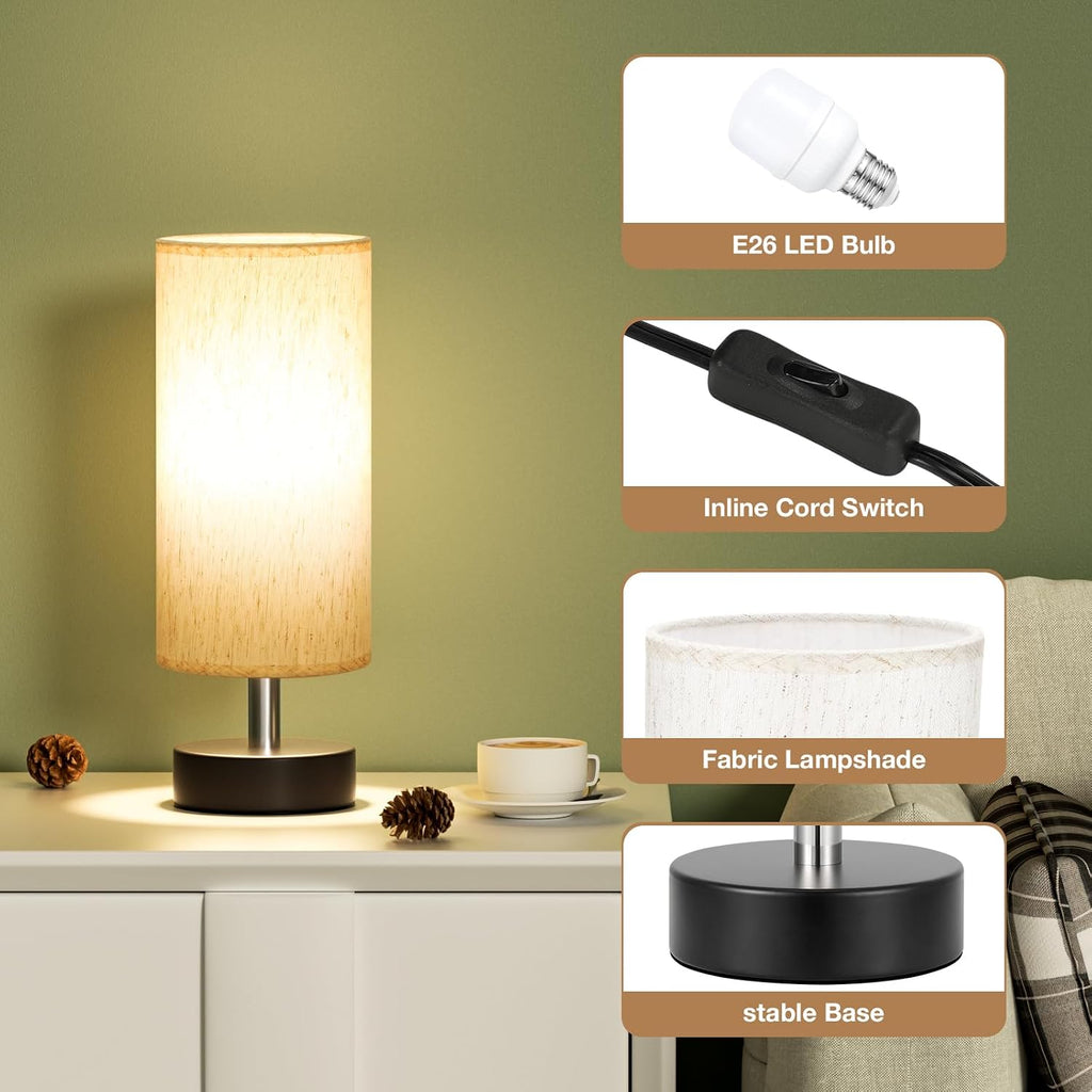 4.45"D x 4.45"W x 11.6"H plastic table lamps, alternate view 2