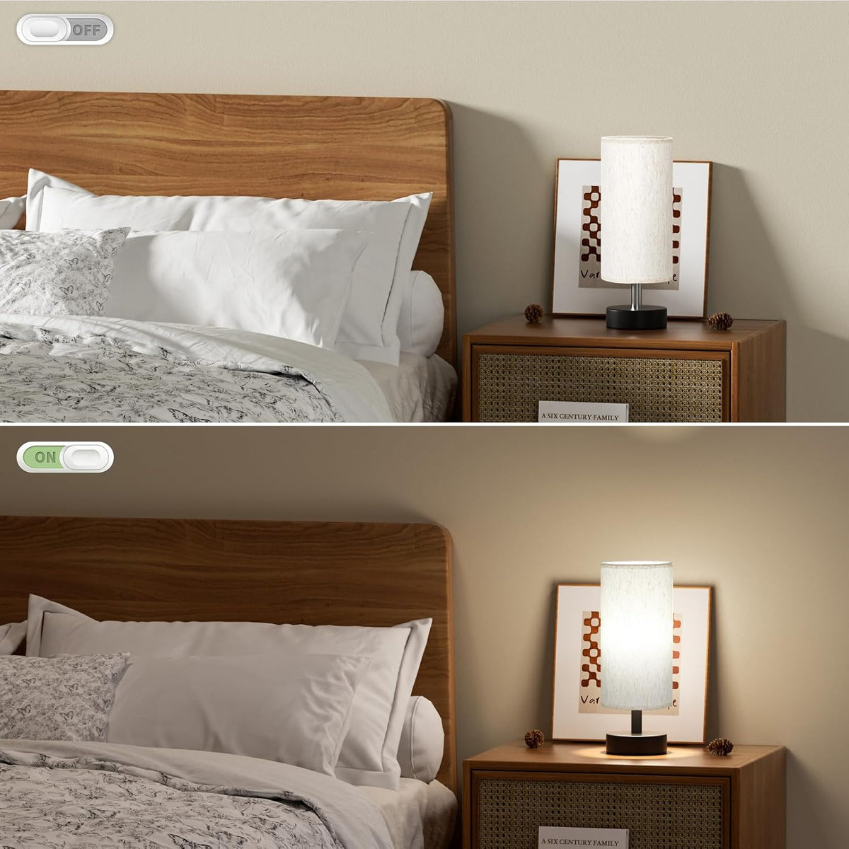 4.45"D x 4.45"W x 11.6"H plastic table lamps, alternate view 7