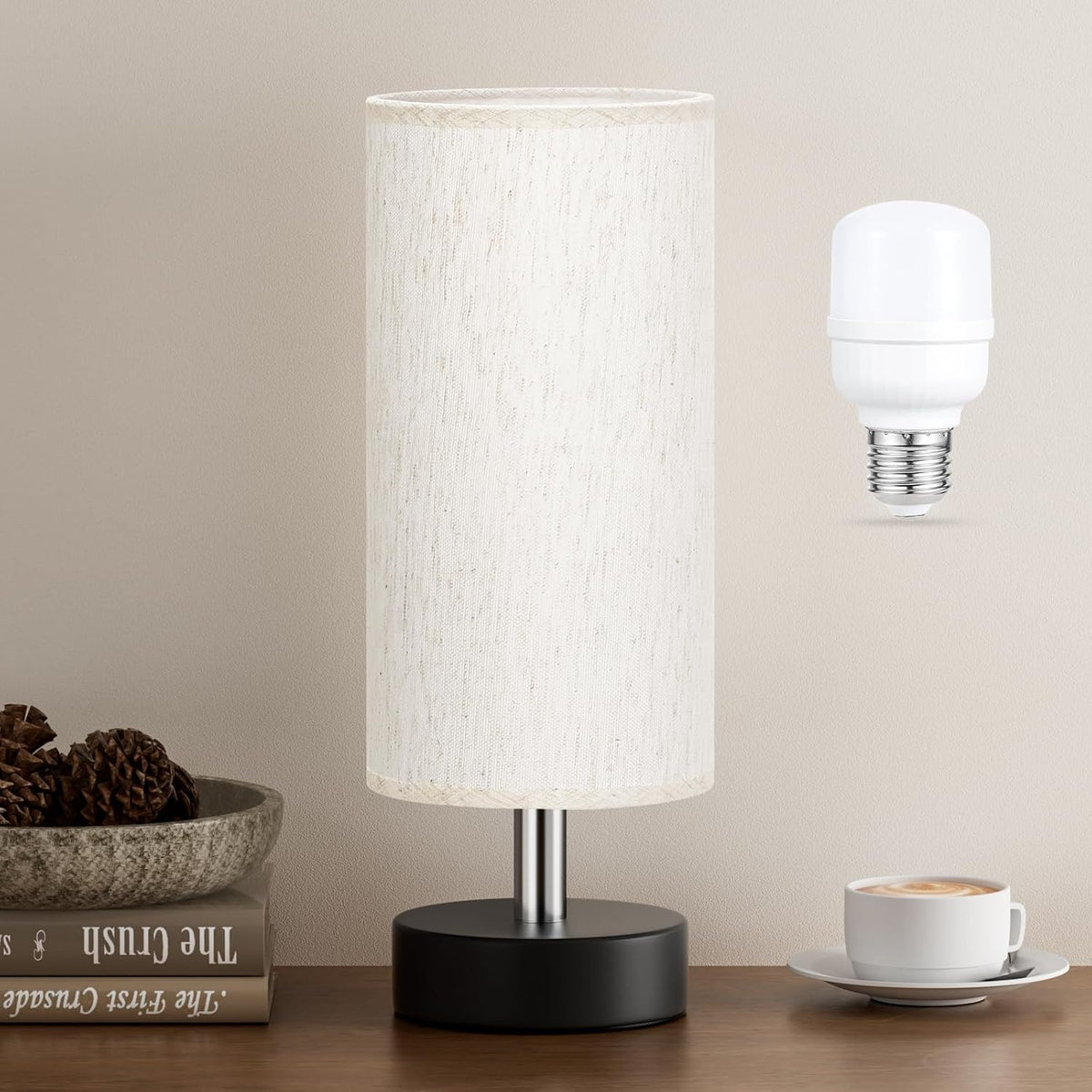 4.45"D x 4.45"W x 11.6"H plastic table lamps, alternate view 9