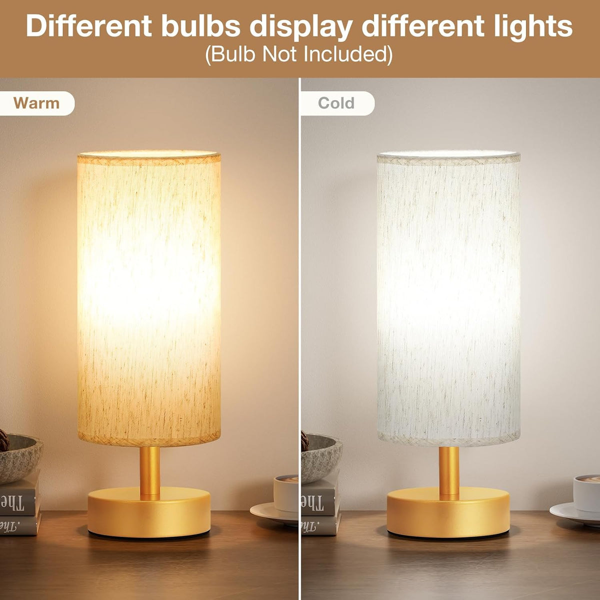 4.5"D x 4.5"W x 11.6"H metal table lamps, alternate view 3