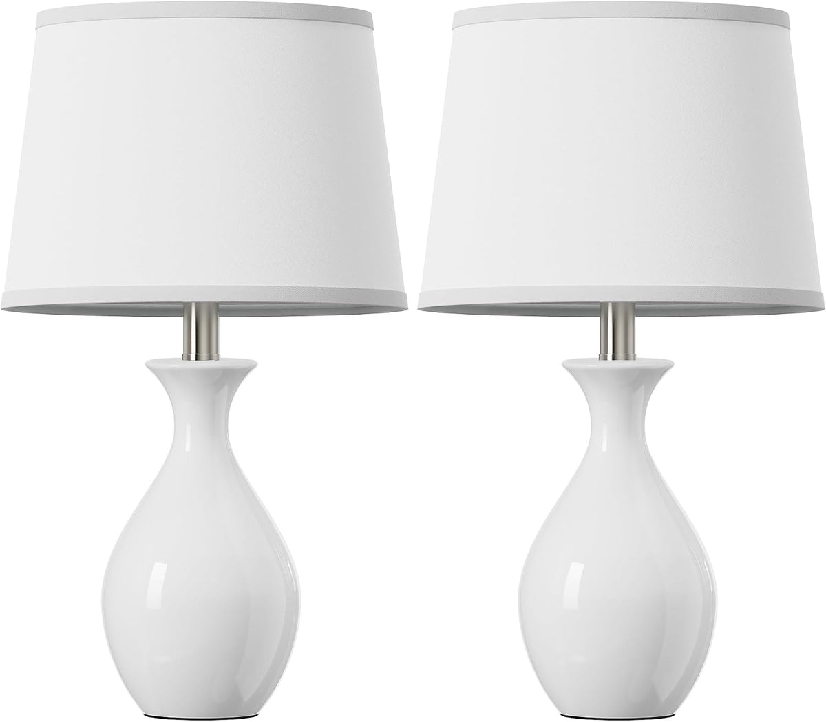 11"D x 11"W x 18.65"H ceramic table lamps, alternate view 8
