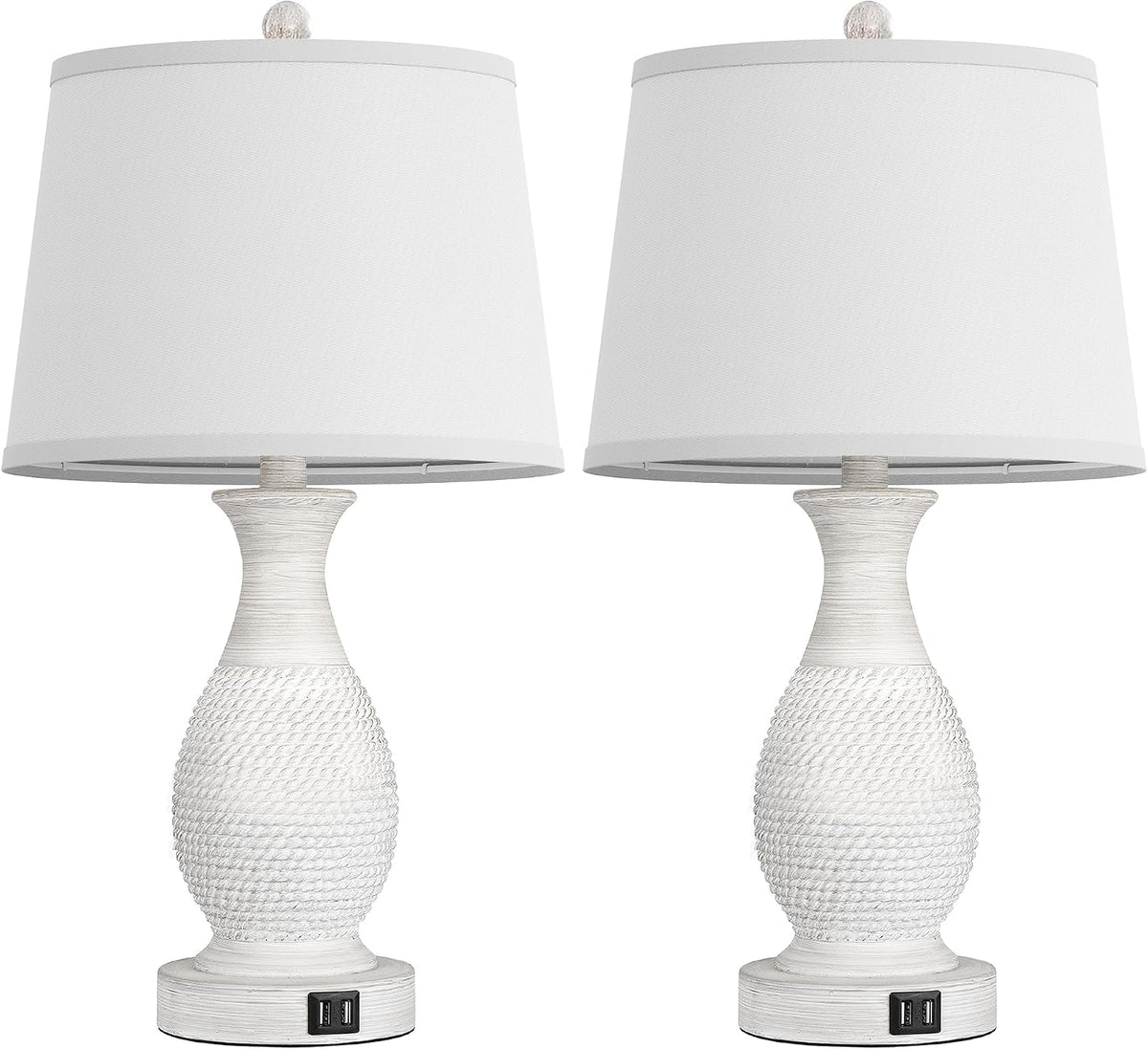 12.5"D x 12.5"W x 26"H resin table lamps, alternate view 2