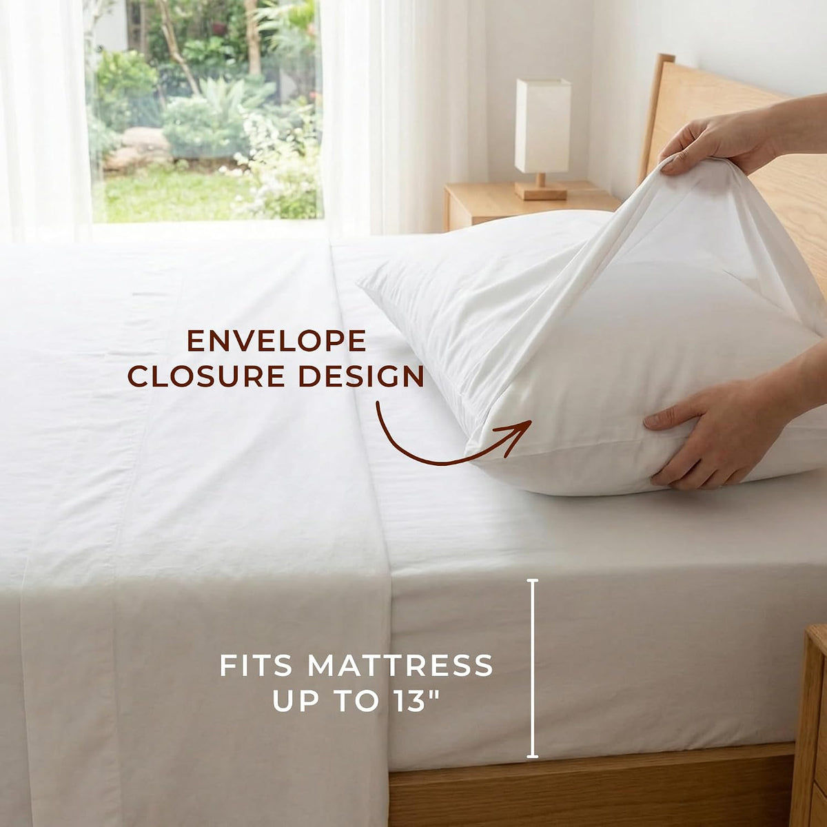 Full cotton bedding sets in White, alternate view 3