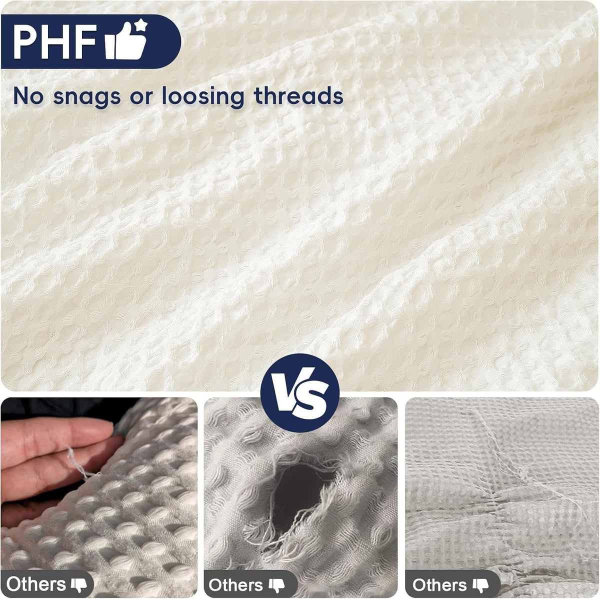 36"L x 20"W polyester pillow shams in Cream White, alternate view 4
