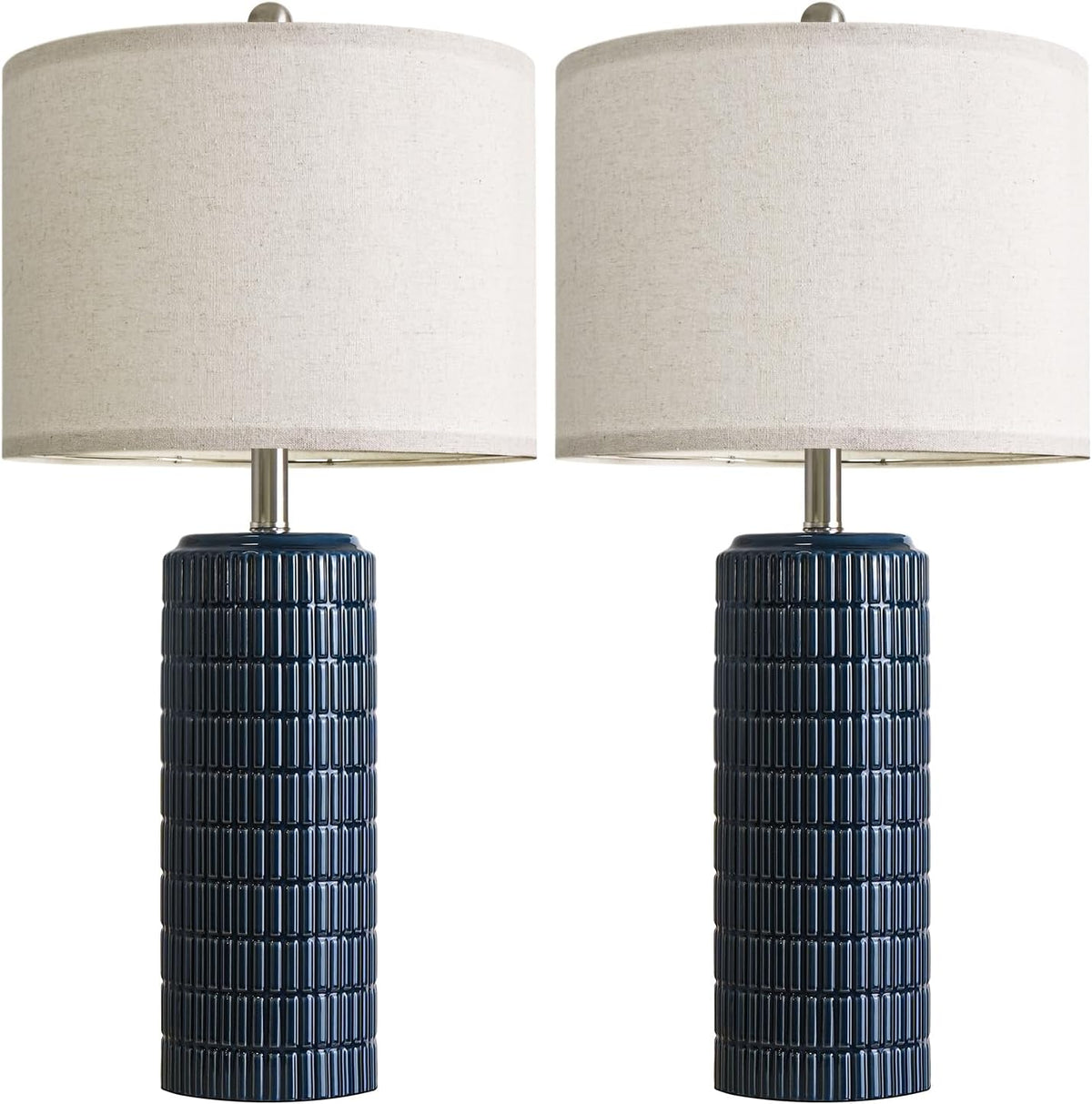 13"D x 13"W x 27.5"H ceramic table lamps, alternate view 8