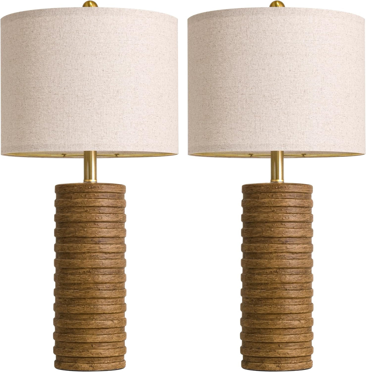 13"D x 13"W x 27"H ceramic table lamps, alternate view 9