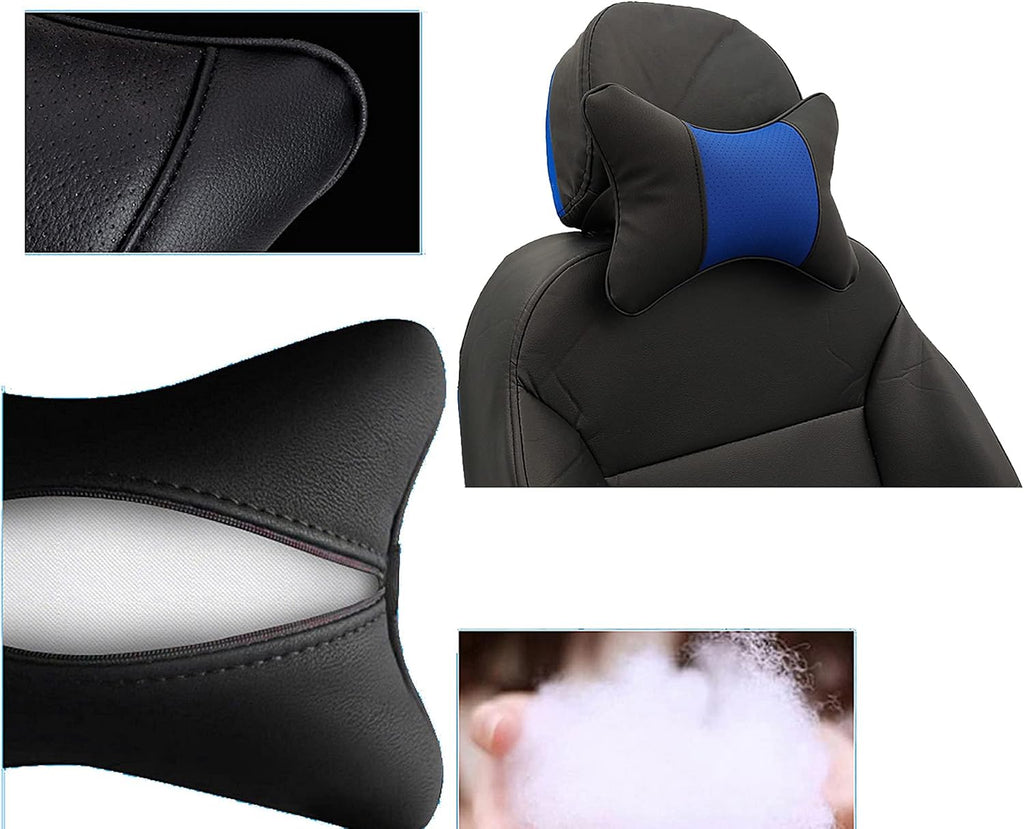 polyester neck & cervical pillows in Blue, alternate view 3