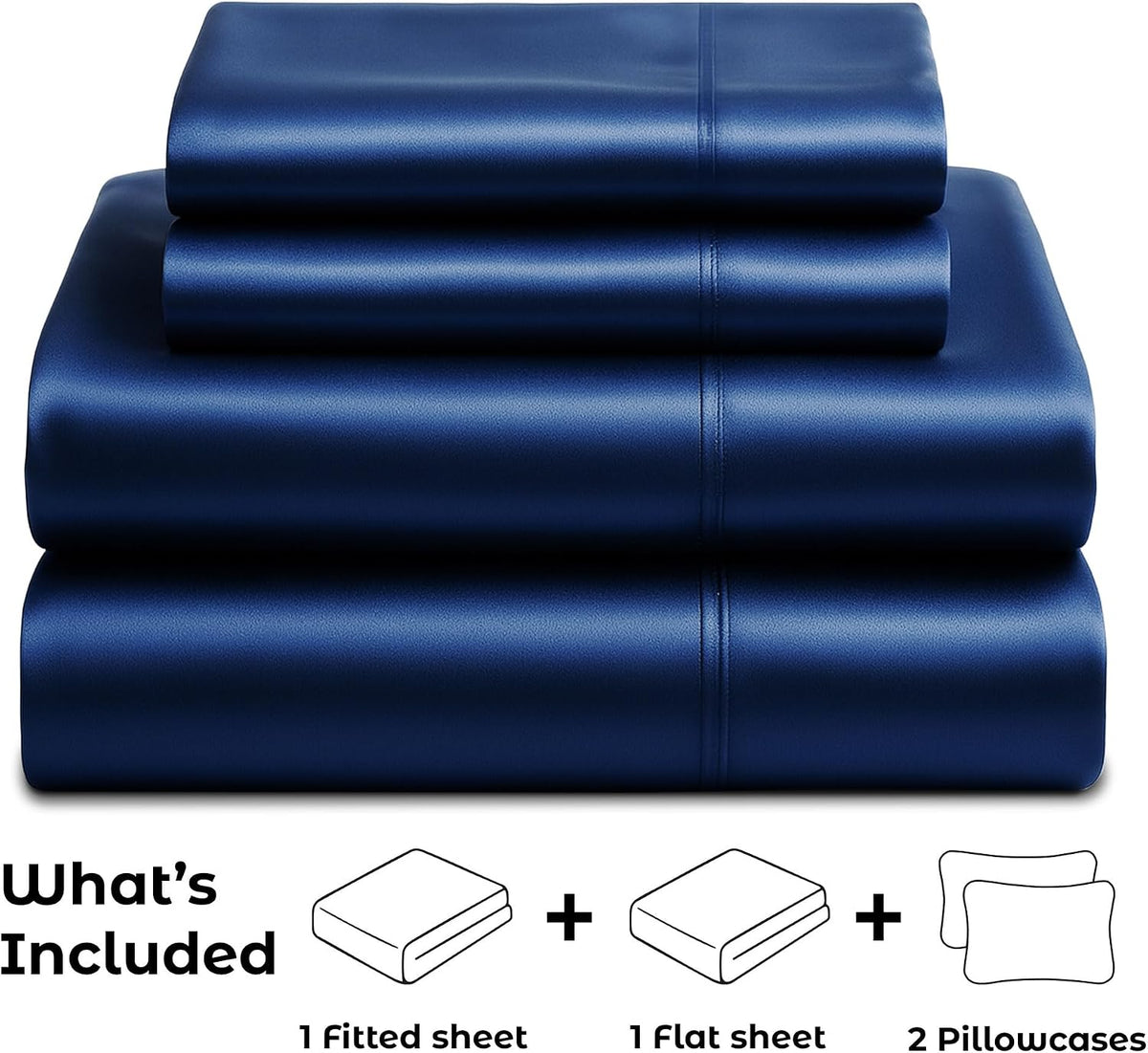 California King microfiber bedding sets in Navy, alternate view 4