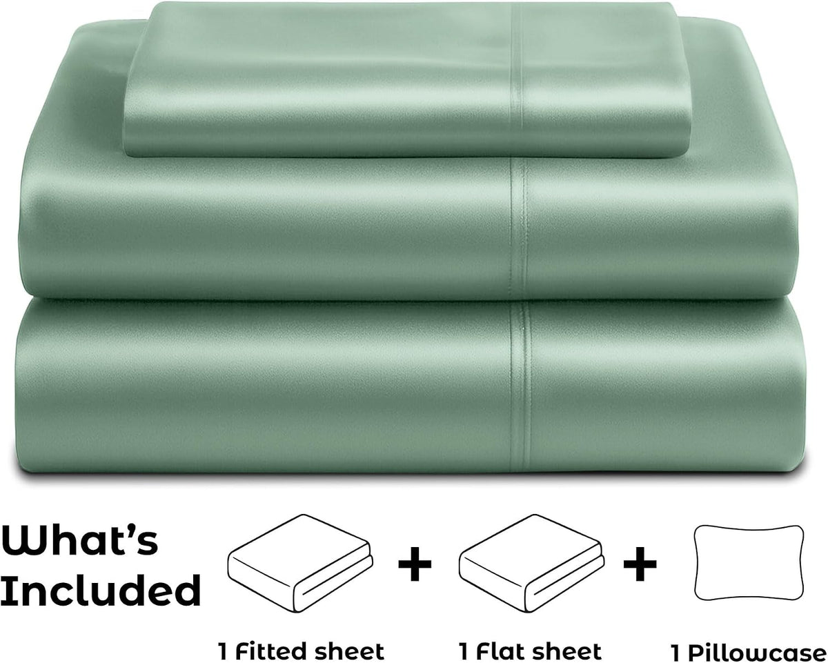 Twin microfiber bedding sets in Champagne Green, alternate view 4