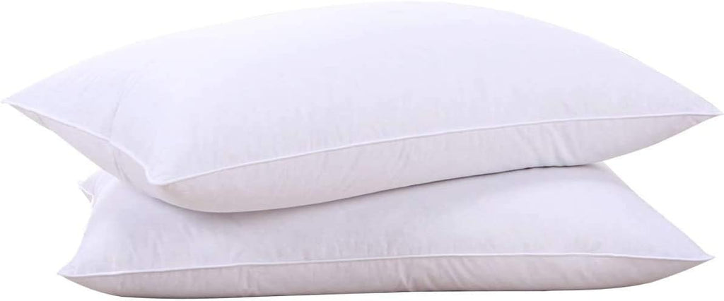 King feather pillows in Classic White