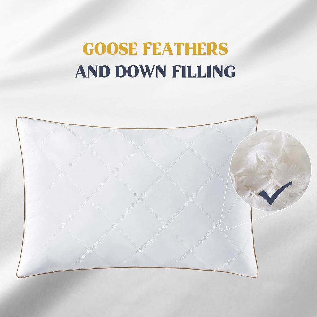 King feather pillows in Classic White, alternate view 8