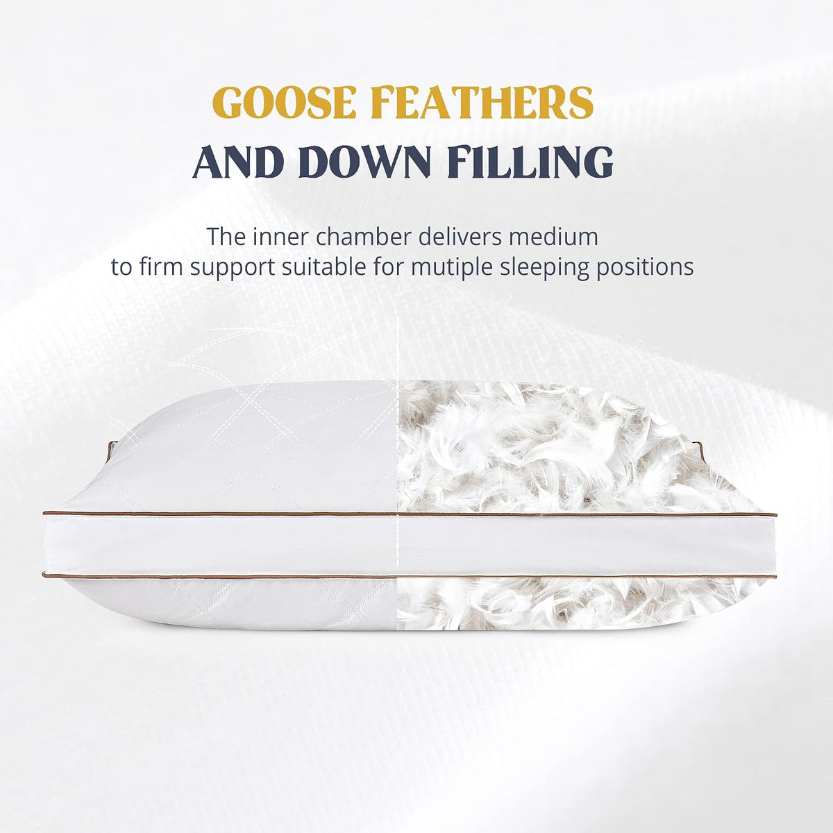 Queen feather pillows, alternate view 4