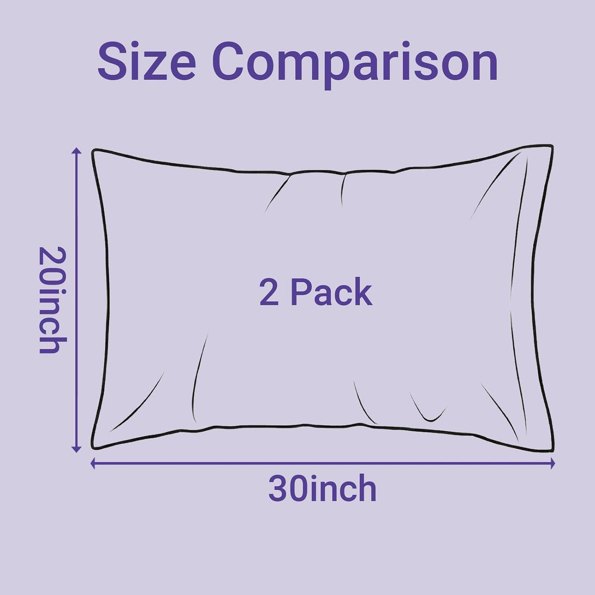 Queen (20"x30") polyester pillowcases in Black, alternate view 6