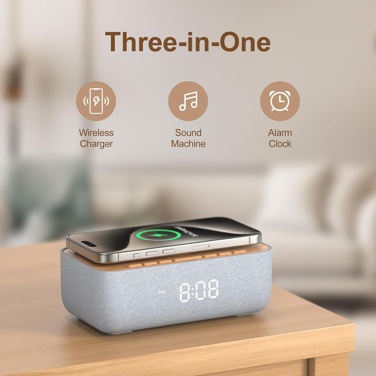 3.85"W x 2.42"H white noise machines, alternate view 2
