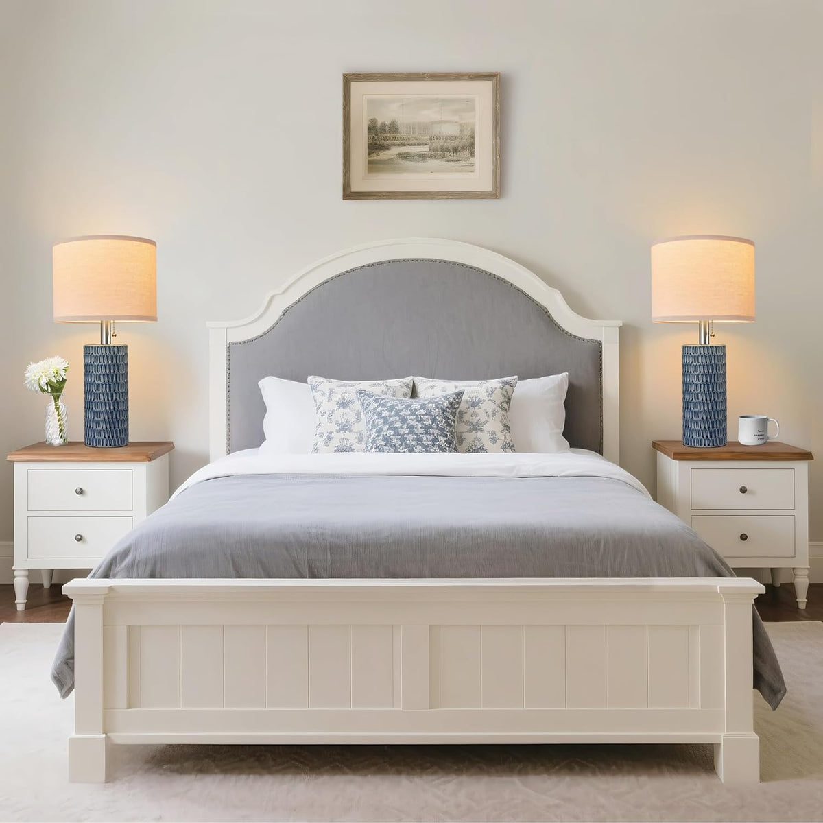 10.5"D x 10.5"W x 20.5"H ceramic table lamps, alternate view 2