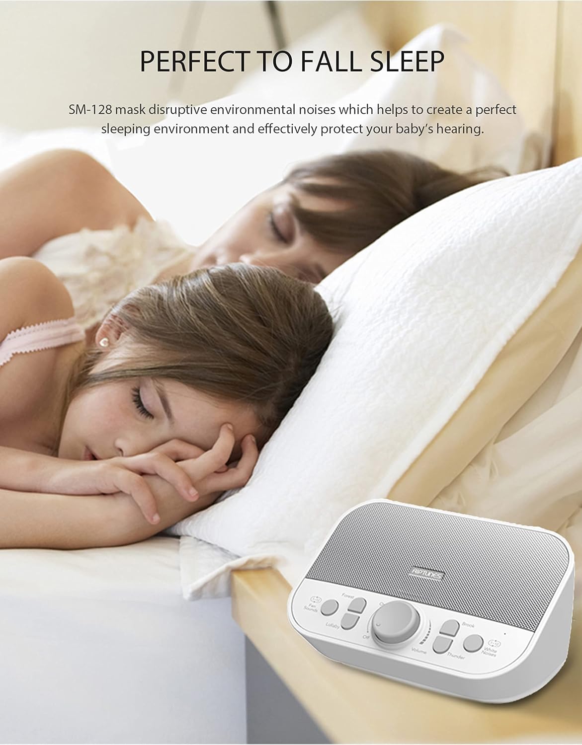 plastic white noise machines in Gray\white, alternate view 2