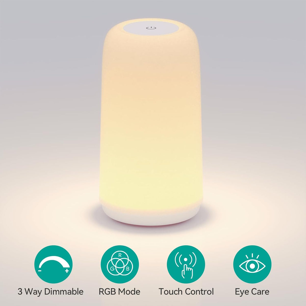 3.7"D x 8.3"W x 3.7"H plastic table lamps, alternate view 2