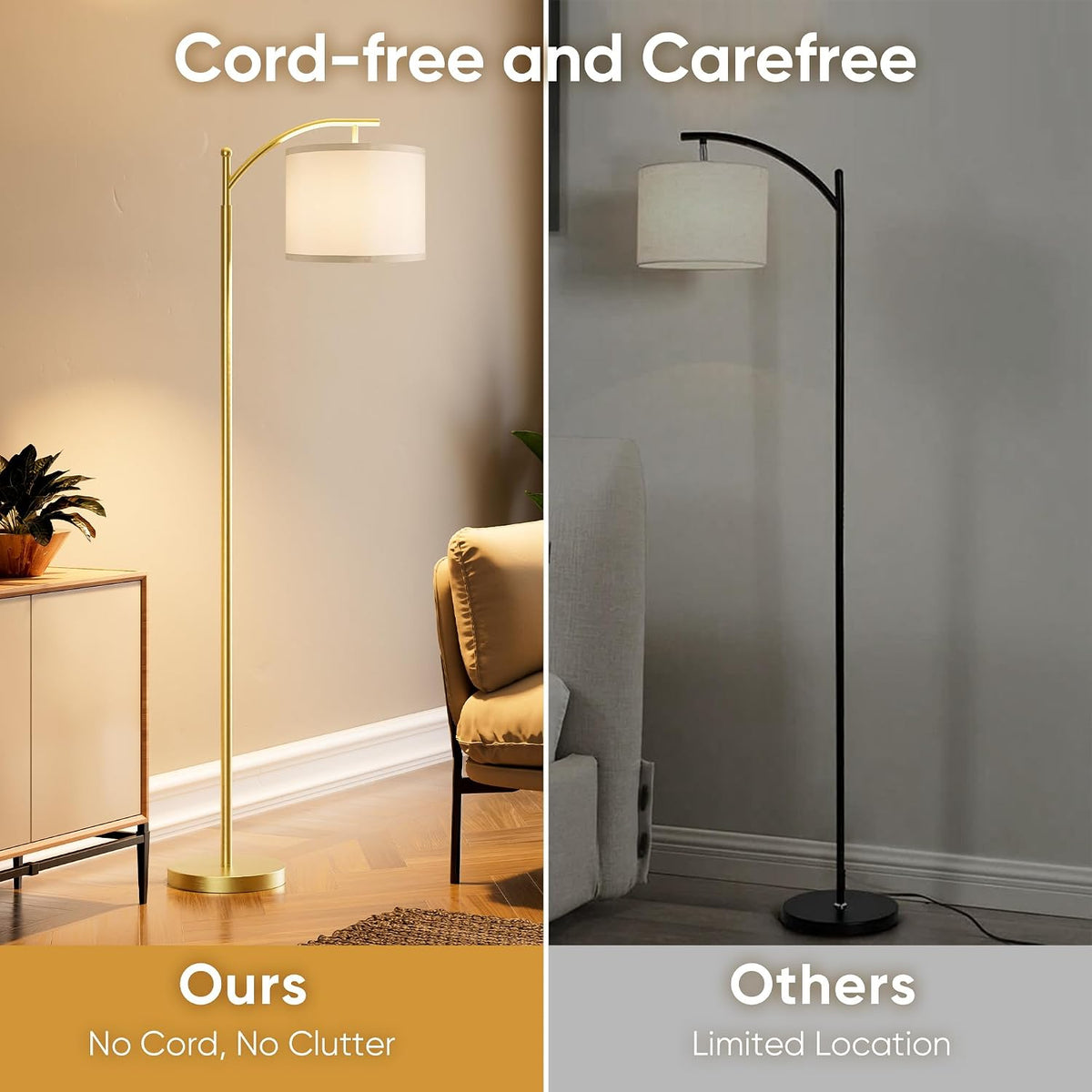 metal floor lamps, alternate view 3