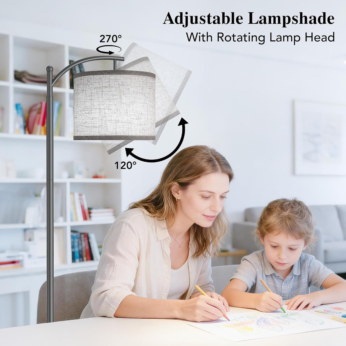 metal floor lamps, alternate view 4