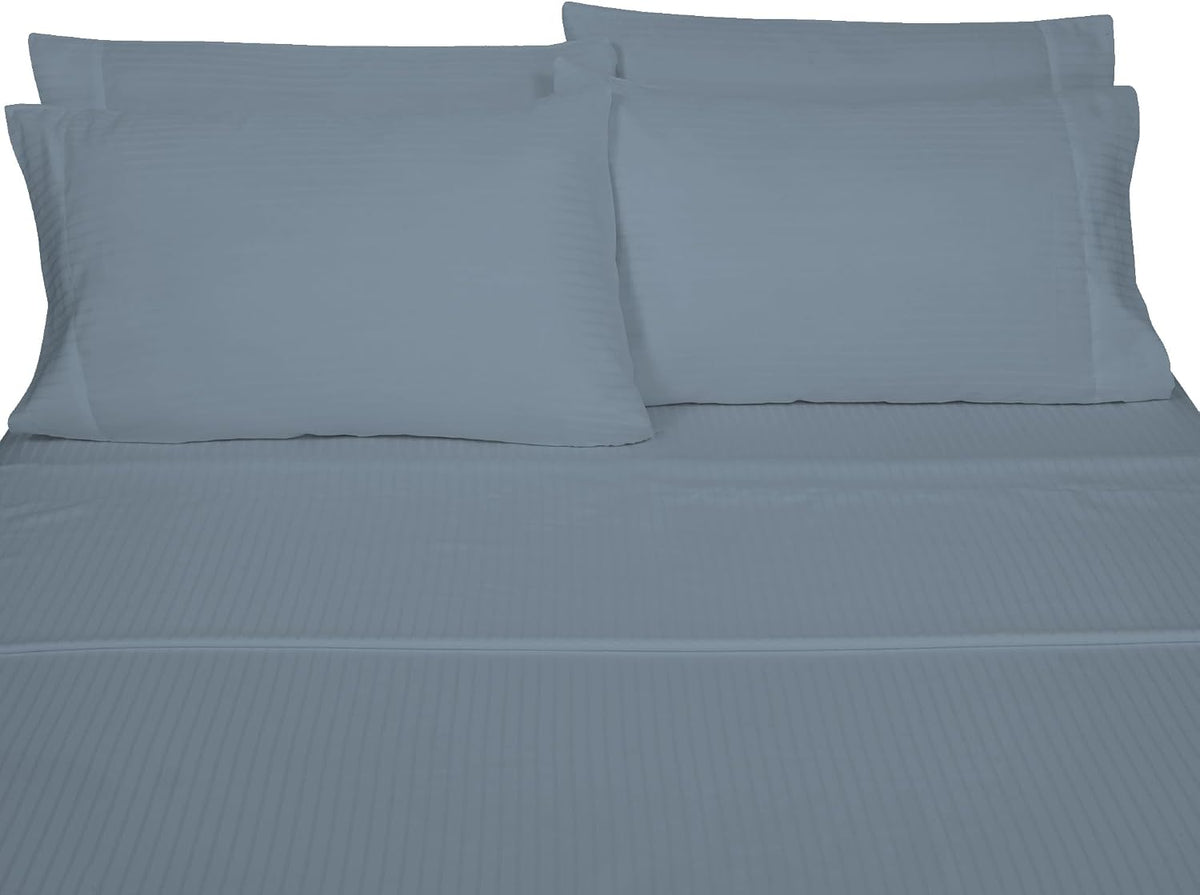 California King cotton bedding sets in Dusty Blue, alternate view 5