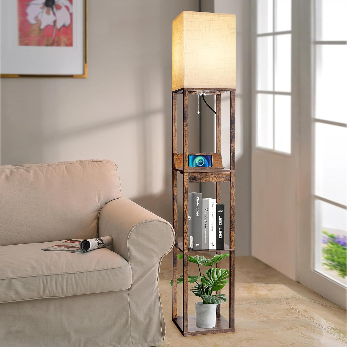 10.5"D x 10.5"W x 63"H floor lamps, alternate view 7
