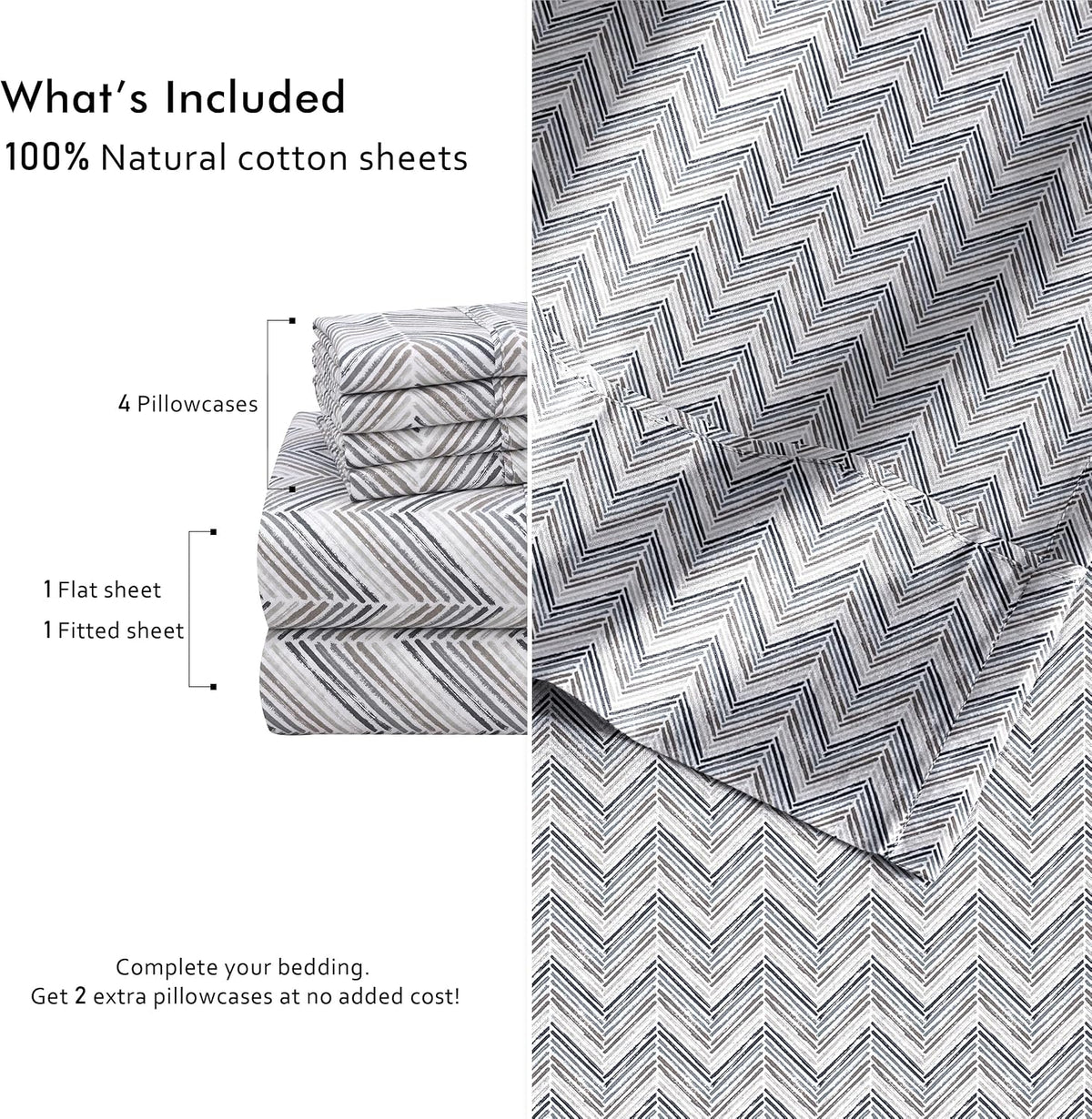 Full cotton bedding sets, alternate view 4