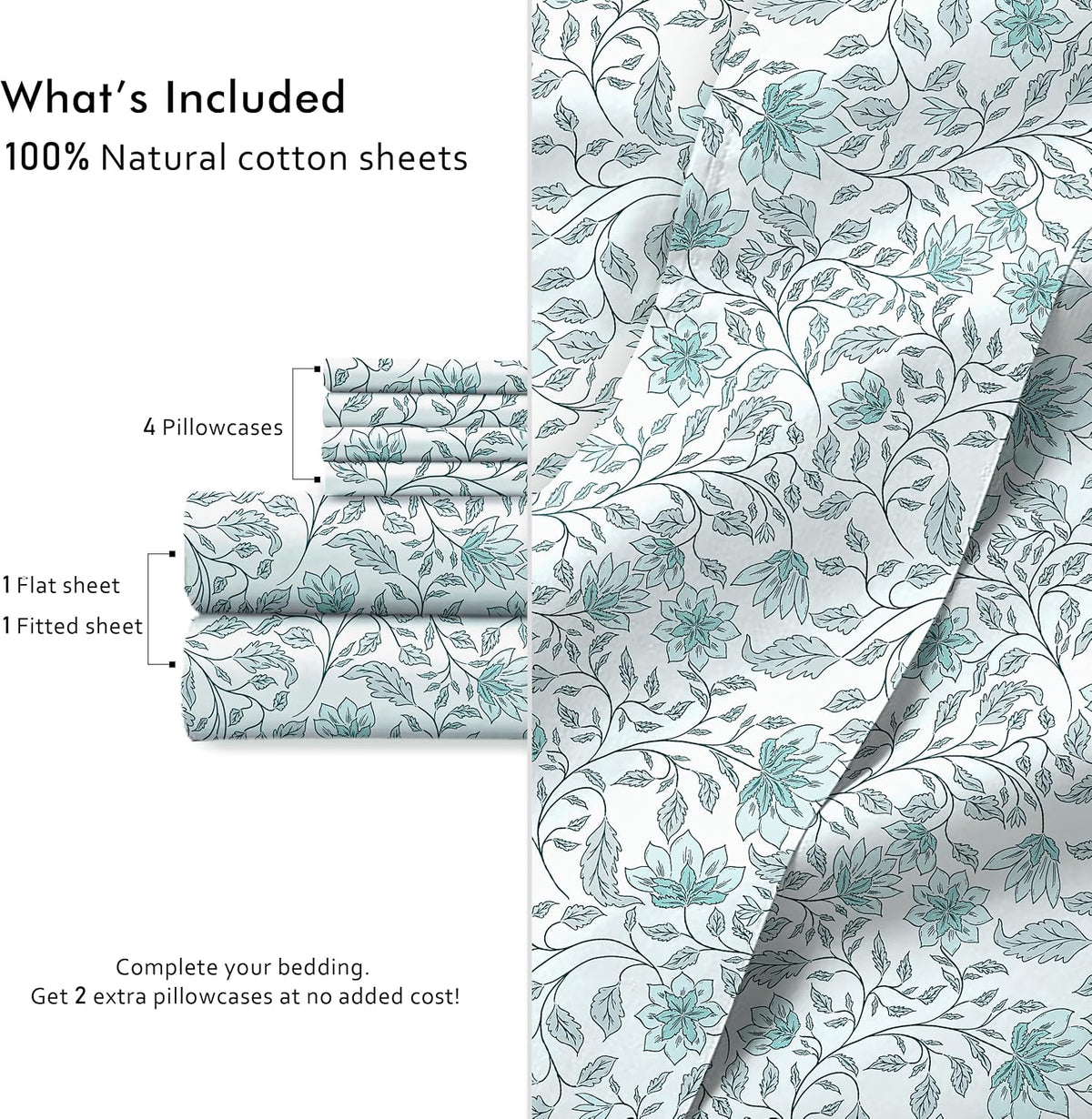 Queen cotton bedding sets, alternate view 4