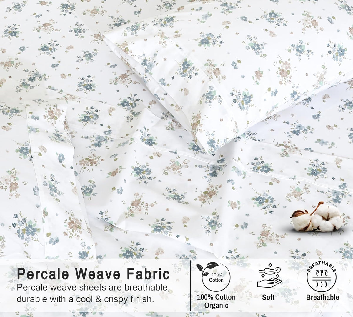 Split King cotton bedding sets, alternate view 4