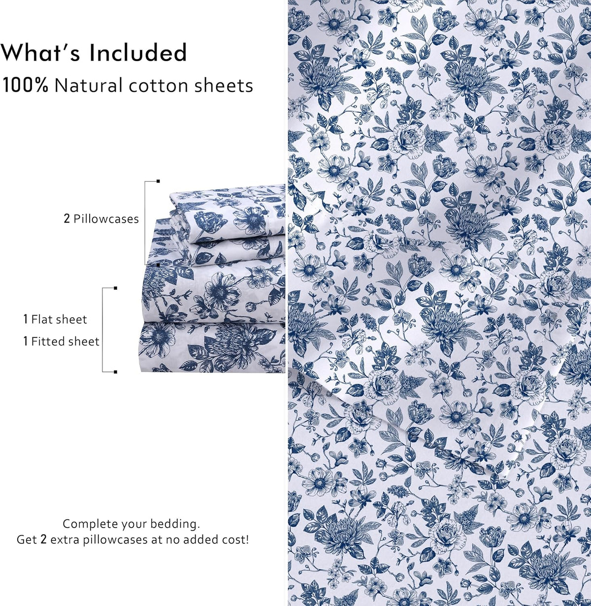 Twin XL cotton bedding sets, alternate view 4