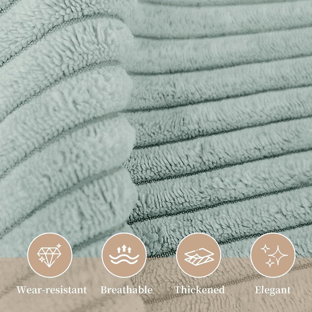 King polyester backrest pillows in Mint Green, alternate view 5