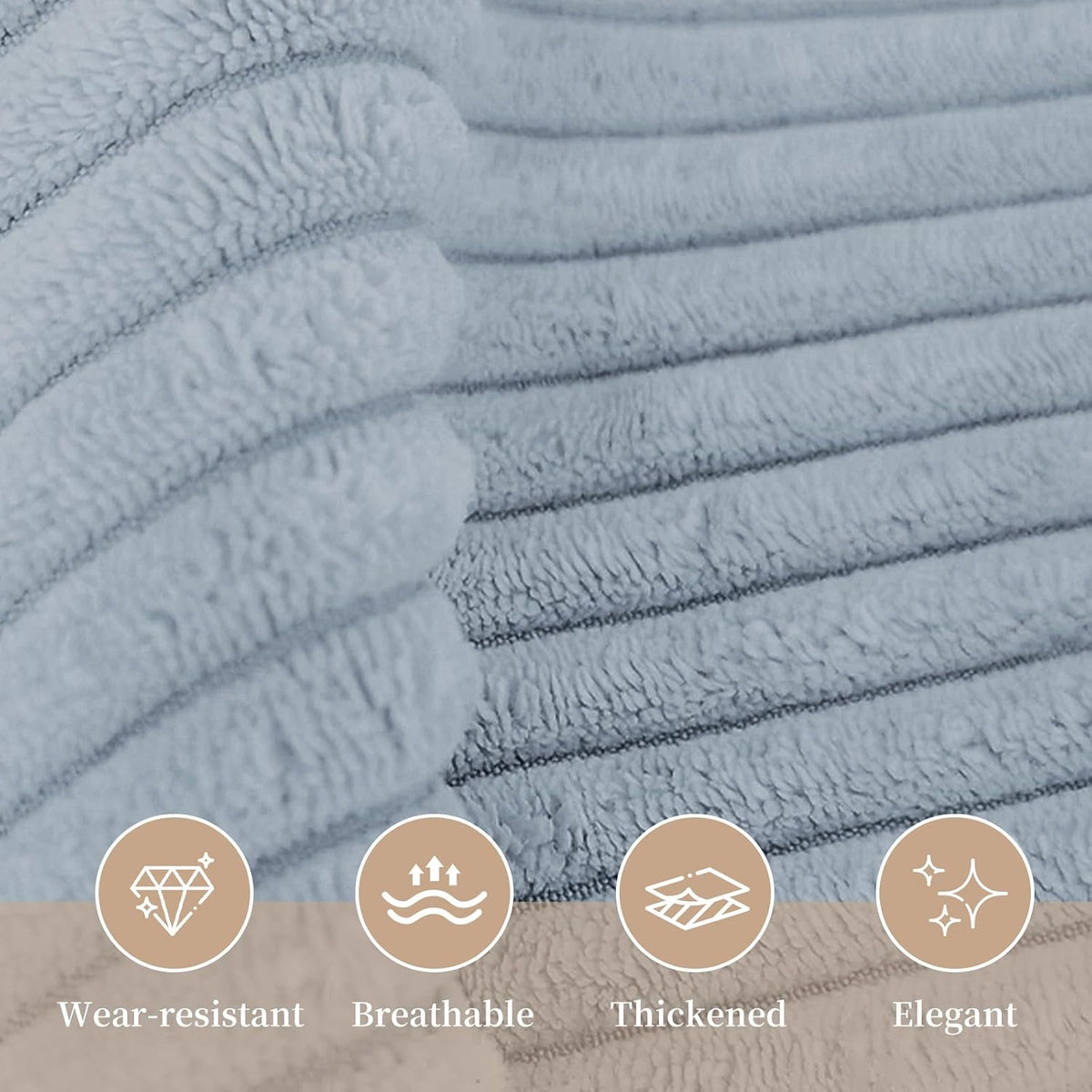 Twin/Twin XL polyester backrest pillows in Greyish Blue, alternate view 5