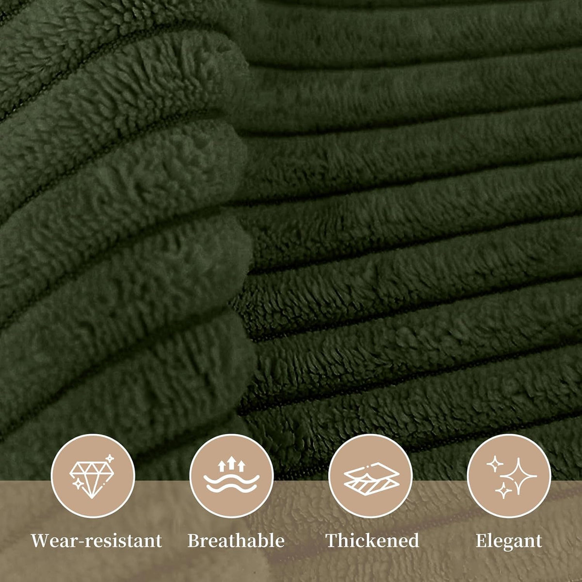 Twin/Twin XL polyester backrest pillows in Olive Green, alternate view 5