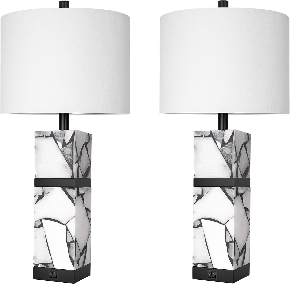 13"D x 13"W x 27"H table lamps, alternate view 7