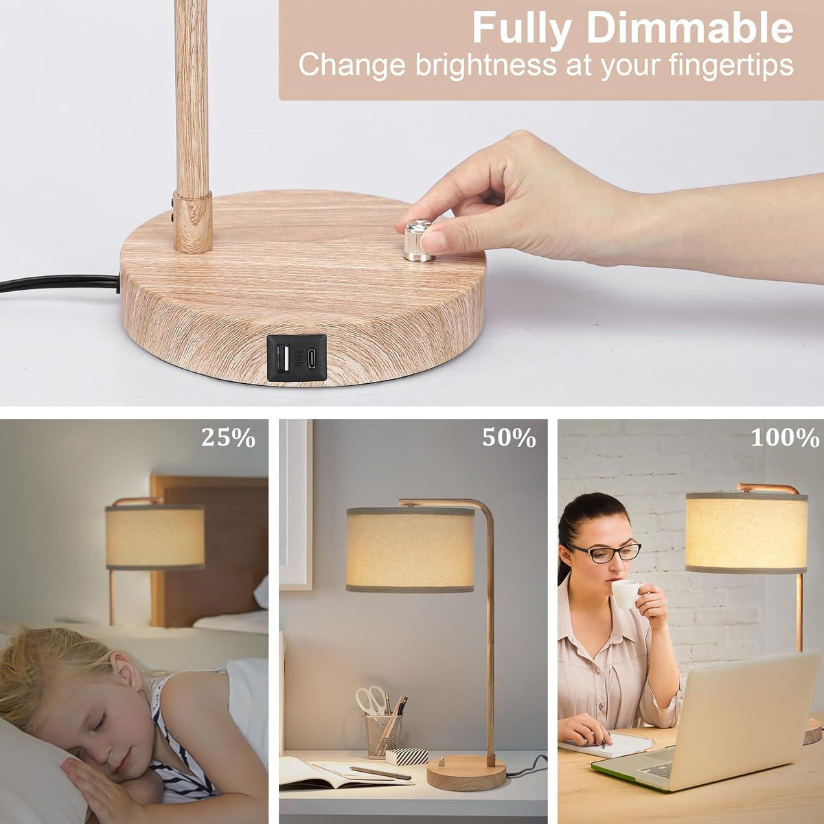 13.98"D x 13.98"W x 25"H table lamps, alternate view 5